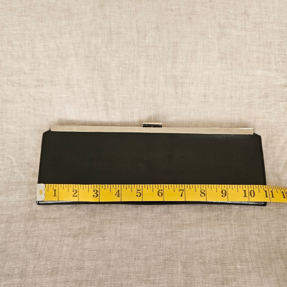 NWOT ALDO Black Leather Clutch